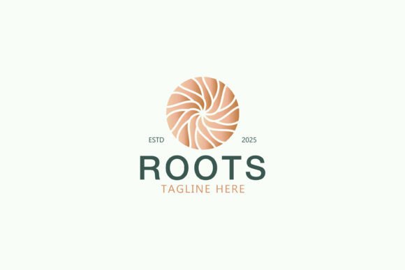 Abstract Roots Logo: A Versatile Graphic for Handmade Brands