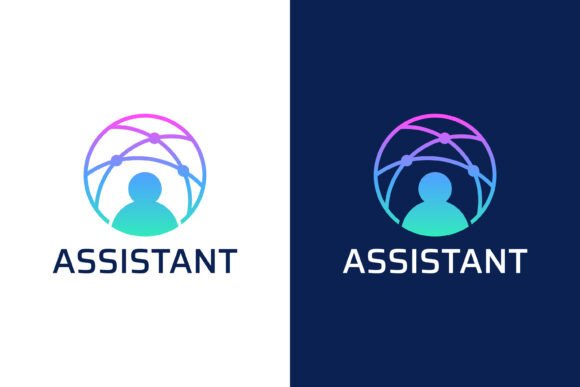 Assistant Business Smart Connection Logo: A Versatile Graphics Asset