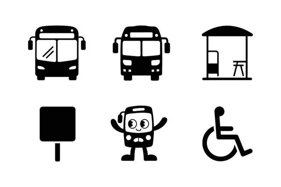 Bus Transportation Transit Icon Set EP: A Must for Modern Brands