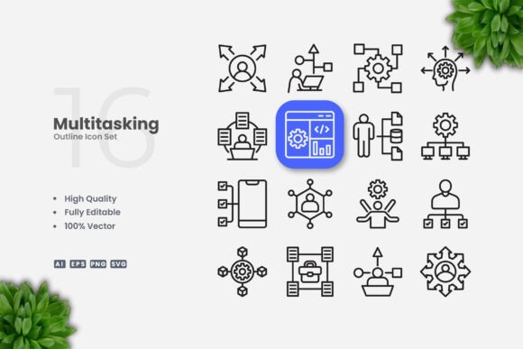 Enhance Your Content with Multitasking Outline Icons