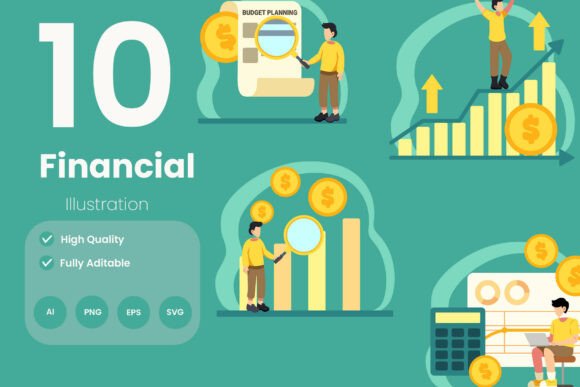 Financial Illustration Pack: A Must-Have for Modern Branding