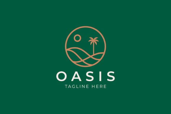 Linear Oasis Logo: A Versatile Graphics and Logo Template