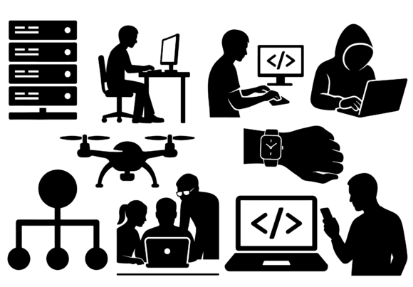 Modern Tech Graphics for Local Business Branding