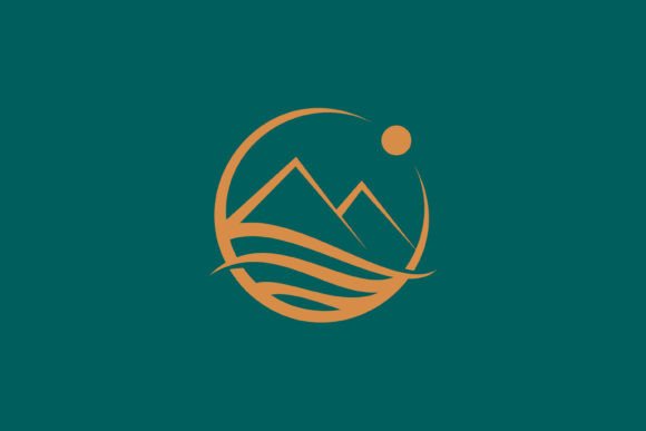 Pyramid or Mountain Logo Badge: A Versatile Graphic for Creative Sellers